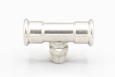T-kus, lisovací, redukovaný F/závit vonkajší/F | 22-1/2"-22 mm