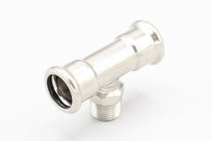T-kus, lisovací, redukovaný F/závit vonkajší/F | 22-1/2"-22 mm