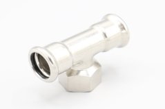 T-kus, lisovací, redukovaný F/závit vnútorný/F | 22-3/4"-22 mm