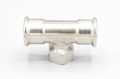 T-kus, lisovací, redukovaný F/závit vnútorný/F | 28-3/4"-28 mm