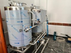 CIP stanice 2x200 l (mobilní)